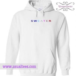 Colourful Sweater Letter Hoodie