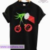 Grinch Hand Camper Camping Christmas T shirt