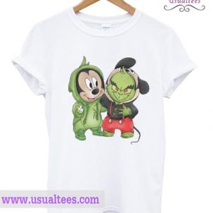 Mickey Mouse and Grinch are best friends T shirt