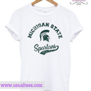Michigan State Spartans Retro Script Triblend T shirt